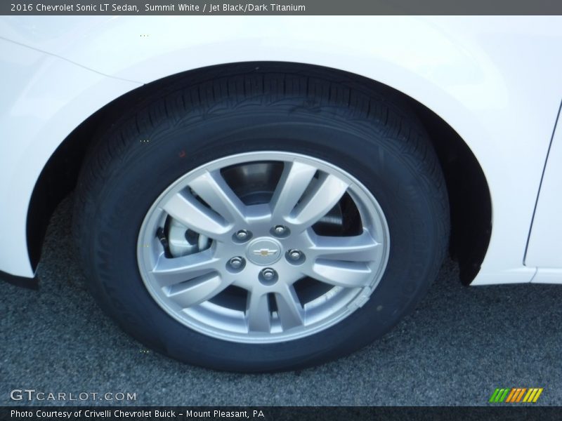 Summit White / Jet Black/Dark Titanium 2016 Chevrolet Sonic LT Sedan