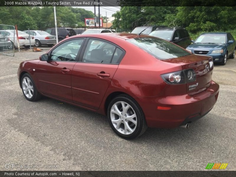 True Red / Black 2008 Mazda MAZDA3 i Touring Sedan