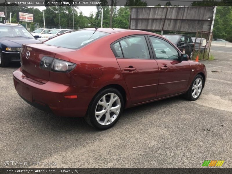 True Red / Black 2008 Mazda MAZDA3 i Touring Sedan