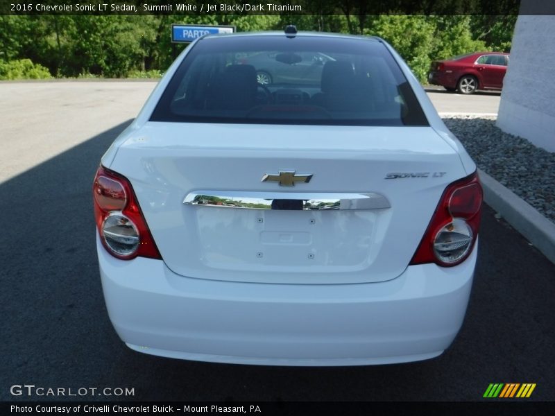 Summit White / Jet Black/Dark Titanium 2016 Chevrolet Sonic LT Sedan