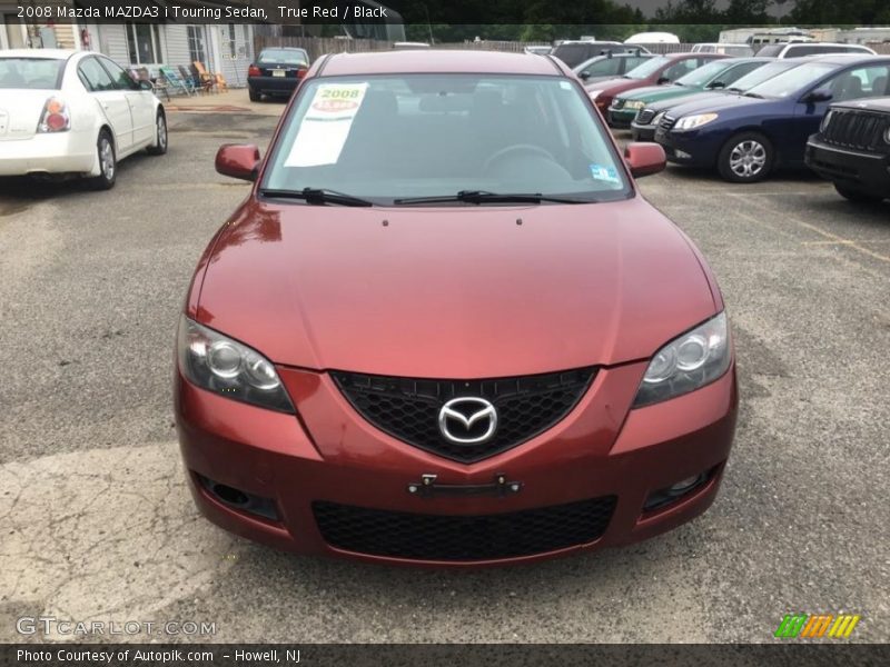 True Red / Black 2008 Mazda MAZDA3 i Touring Sedan