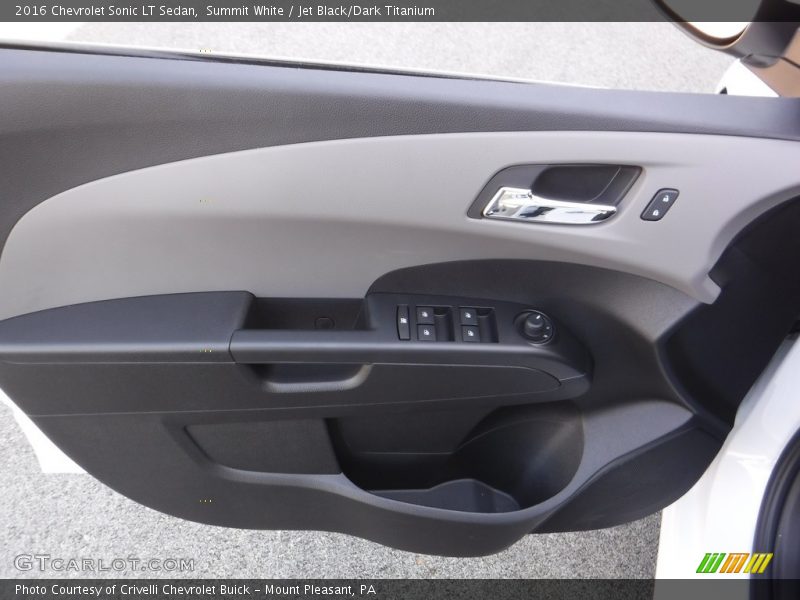 Summit White / Jet Black/Dark Titanium 2016 Chevrolet Sonic LT Sedan