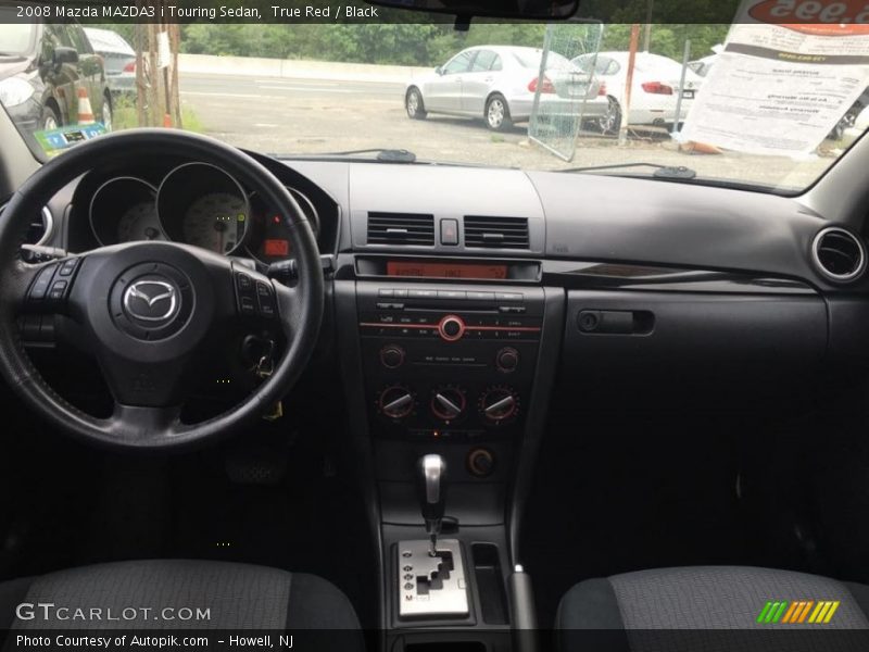 True Red / Black 2008 Mazda MAZDA3 i Touring Sedan