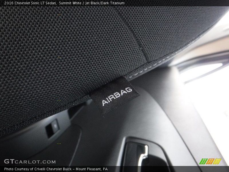 Summit White / Jet Black/Dark Titanium 2016 Chevrolet Sonic LT Sedan