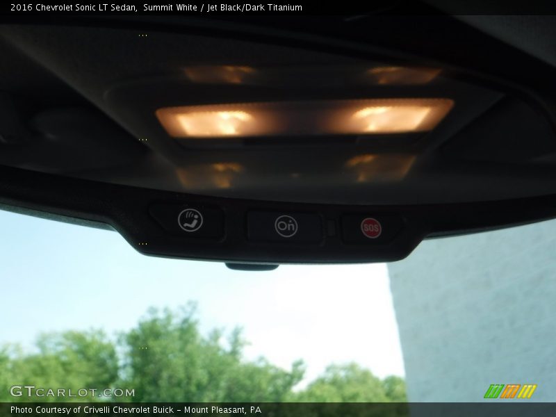 Summit White / Jet Black/Dark Titanium 2016 Chevrolet Sonic LT Sedan