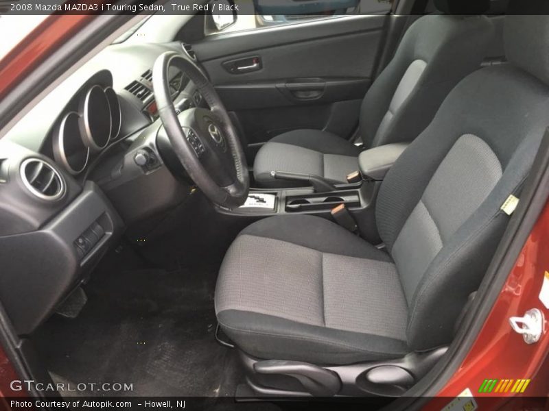 True Red / Black 2008 Mazda MAZDA3 i Touring Sedan