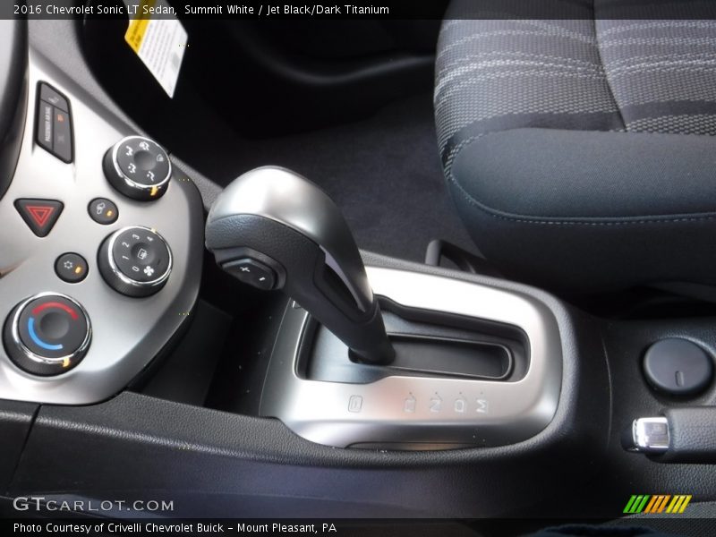 Summit White / Jet Black/Dark Titanium 2016 Chevrolet Sonic LT Sedan