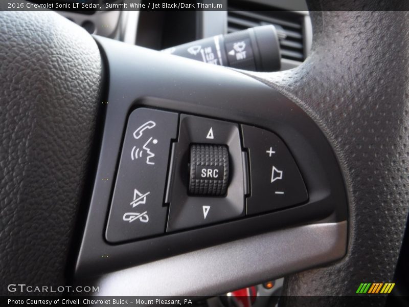 Summit White / Jet Black/Dark Titanium 2016 Chevrolet Sonic LT Sedan