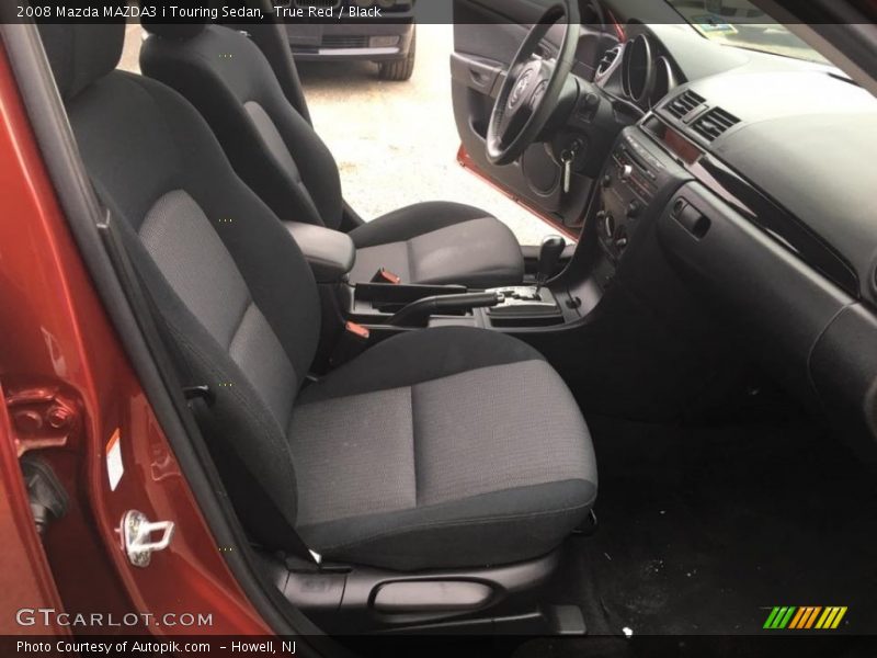 True Red / Black 2008 Mazda MAZDA3 i Touring Sedan