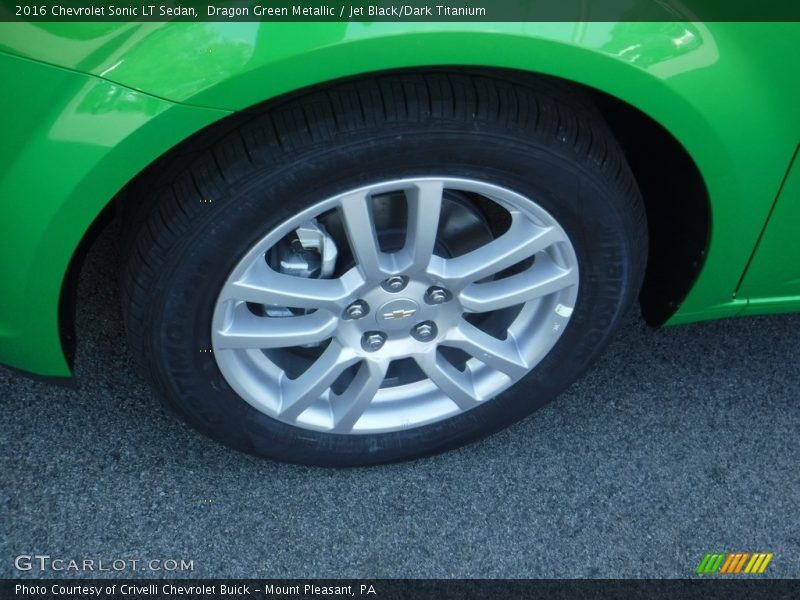 Dragon Green Metallic / Jet Black/Dark Titanium 2016 Chevrolet Sonic LT Sedan
