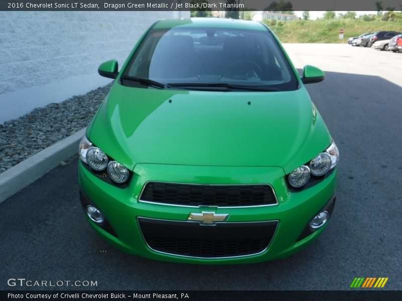 Dragon Green Metallic / Jet Black/Dark Titanium 2016 Chevrolet Sonic LT Sedan