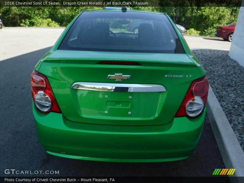 Dragon Green Metallic / Jet Black/Dark Titanium 2016 Chevrolet Sonic LT Sedan