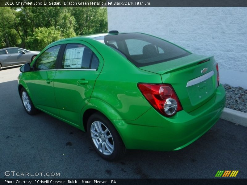Dragon Green Metallic / Jet Black/Dark Titanium 2016 Chevrolet Sonic LT Sedan