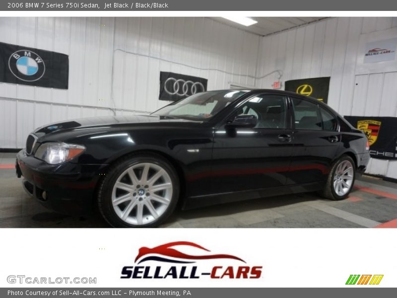 Jet Black / Black/Black 2006 BMW 7 Series 750i Sedan