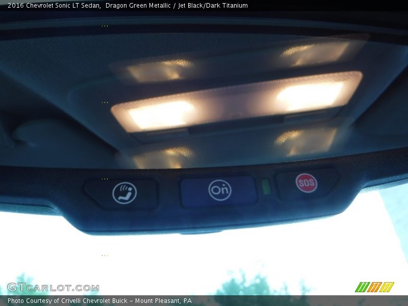 Dragon Green Metallic / Jet Black/Dark Titanium 2016 Chevrolet Sonic LT Sedan