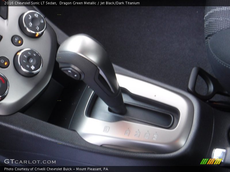 Dragon Green Metallic / Jet Black/Dark Titanium 2016 Chevrolet Sonic LT Sedan