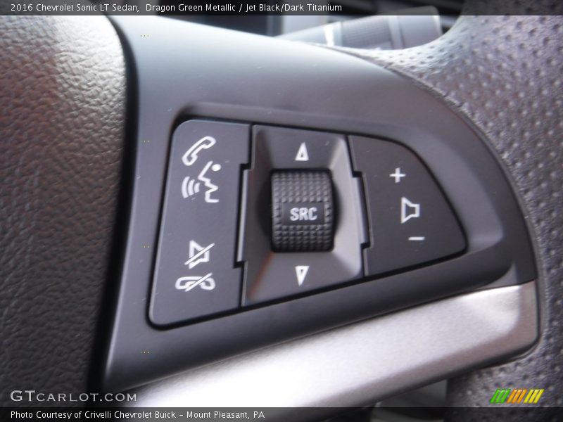 Dragon Green Metallic / Jet Black/Dark Titanium 2016 Chevrolet Sonic LT Sedan
