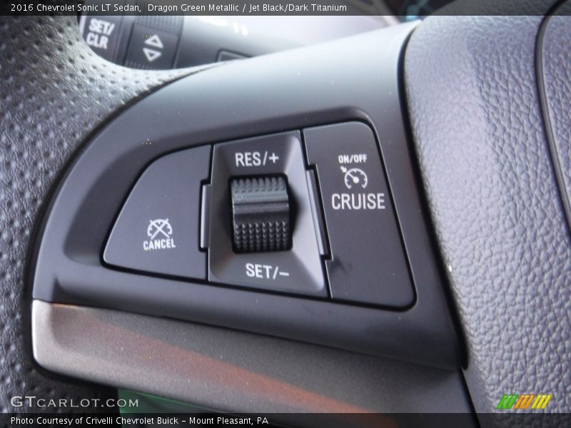 Dragon Green Metallic / Jet Black/Dark Titanium 2016 Chevrolet Sonic LT Sedan