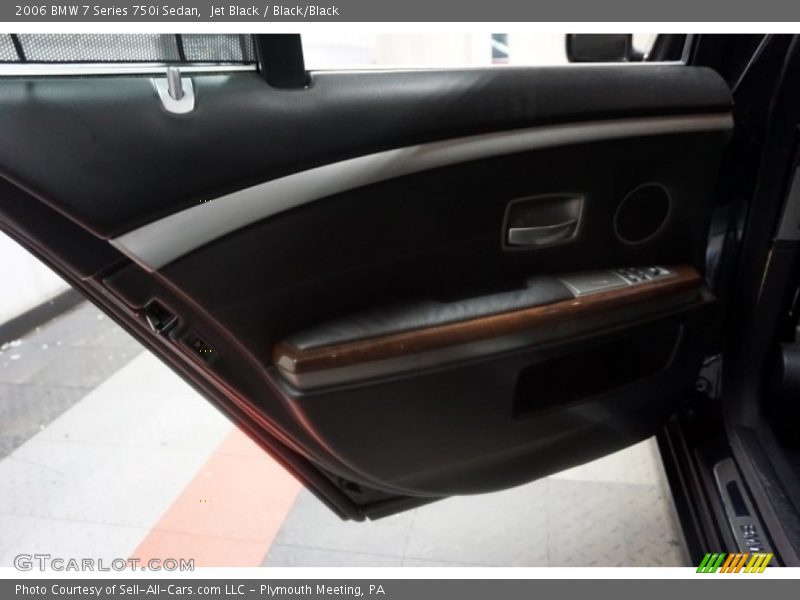 Jet Black / Black/Black 2006 BMW 7 Series 750i Sedan