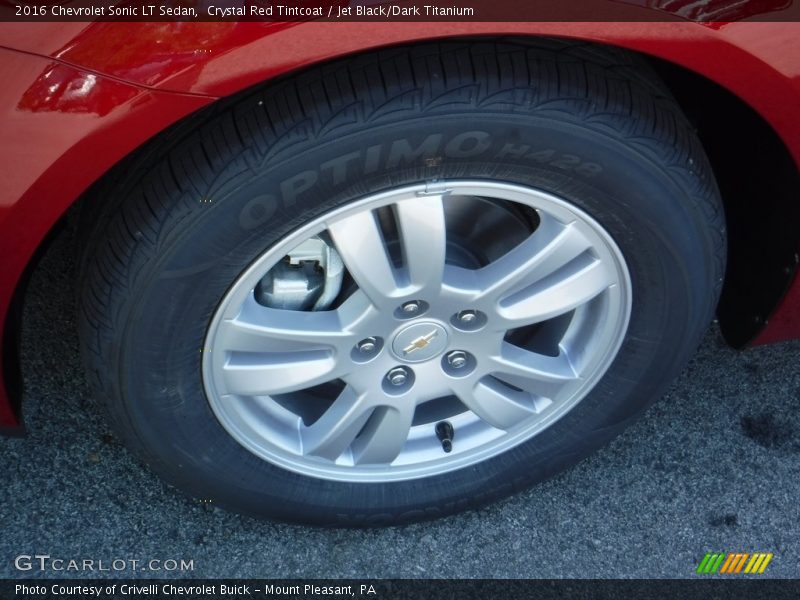 Crystal Red Tintcoat / Jet Black/Dark Titanium 2016 Chevrolet Sonic LT Sedan