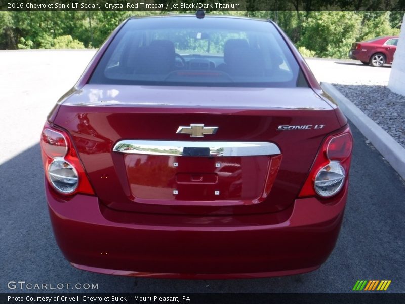 Crystal Red Tintcoat / Jet Black/Dark Titanium 2016 Chevrolet Sonic LT Sedan
