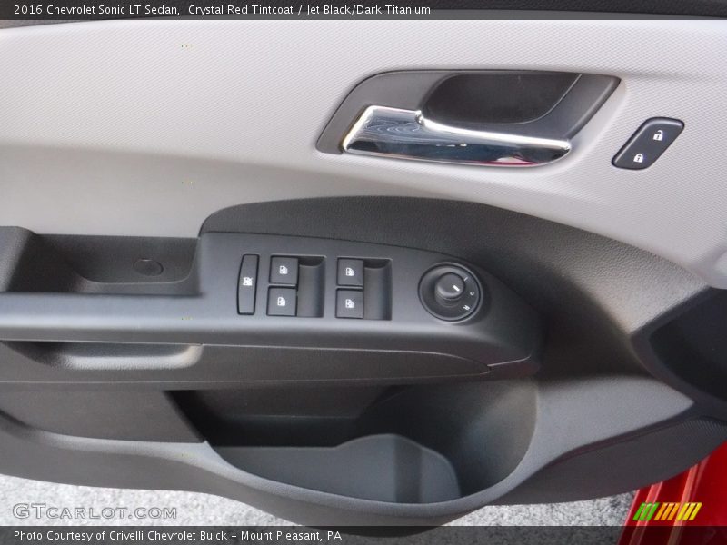 Crystal Red Tintcoat / Jet Black/Dark Titanium 2016 Chevrolet Sonic LT Sedan