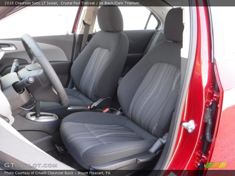 Crystal Red Tintcoat / Jet Black/Dark Titanium 2016 Chevrolet Sonic LT Sedan