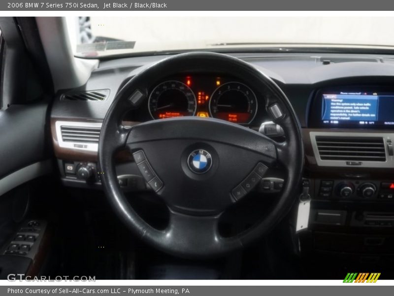 Jet Black / Black/Black 2006 BMW 7 Series 750i Sedan