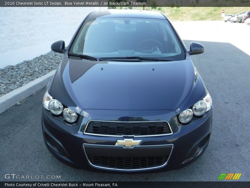 Blue Velvet Metallic / Jet Black/Dark Titanium 2016 Chevrolet Sonic LT Sedan