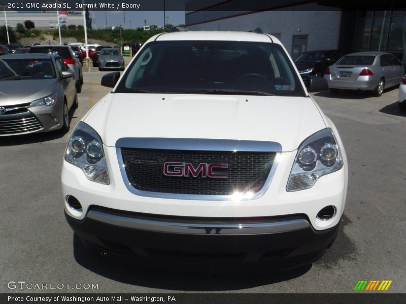 Summit White / Ebony 2011 GMC Acadia SL