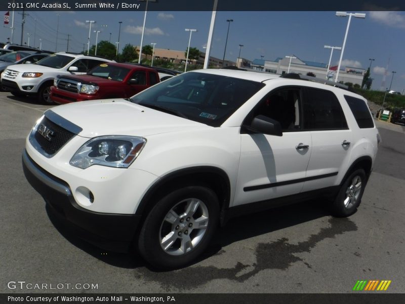 Summit White / Ebony 2011 GMC Acadia SL