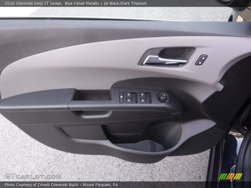 Blue Velvet Metallic / Jet Black/Dark Titanium 2016 Chevrolet Sonic LT Sedan