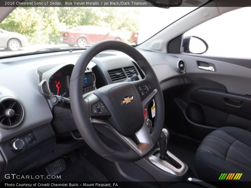 Blue Velvet Metallic / Jet Black/Dark Titanium 2016 Chevrolet Sonic LT Sedan