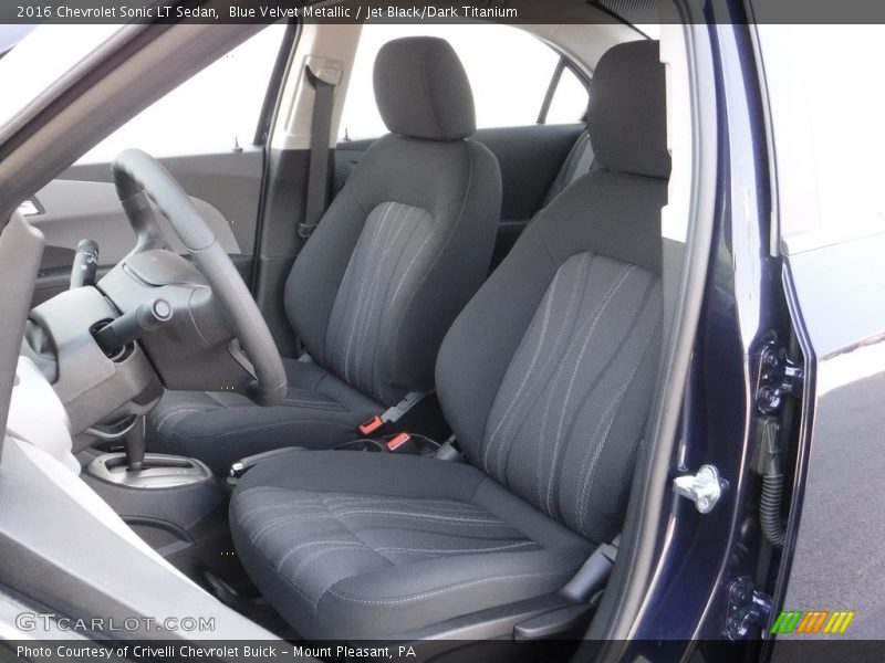 Blue Velvet Metallic / Jet Black/Dark Titanium 2016 Chevrolet Sonic LT Sedan