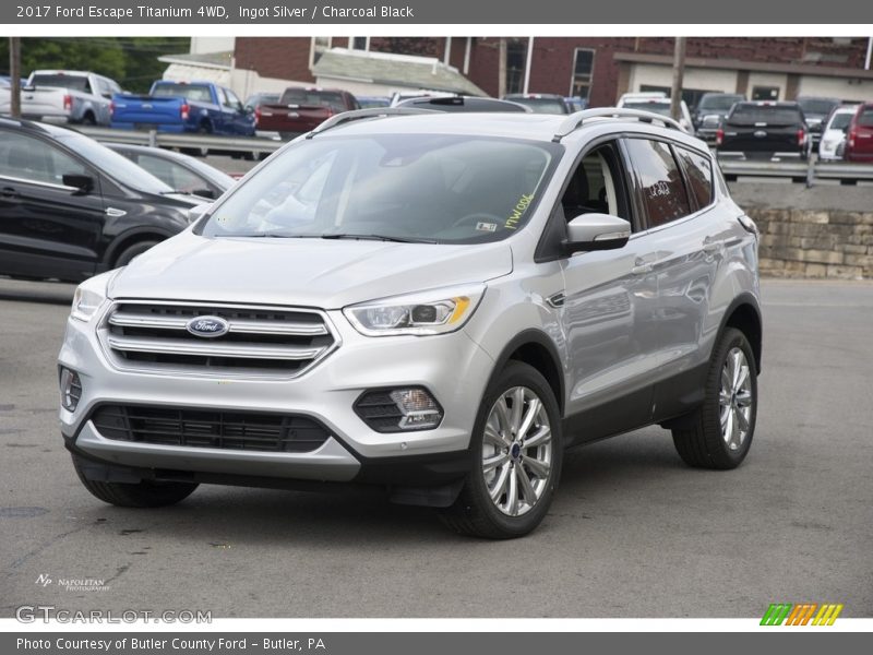 Ingot Silver / Charcoal Black 2017 Ford Escape Titanium 4WD
