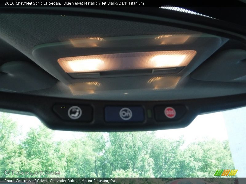 Blue Velvet Metallic / Jet Black/Dark Titanium 2016 Chevrolet Sonic LT Sedan