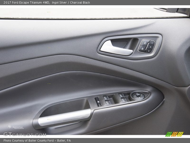 Ingot Silver / Charcoal Black 2017 Ford Escape Titanium 4WD