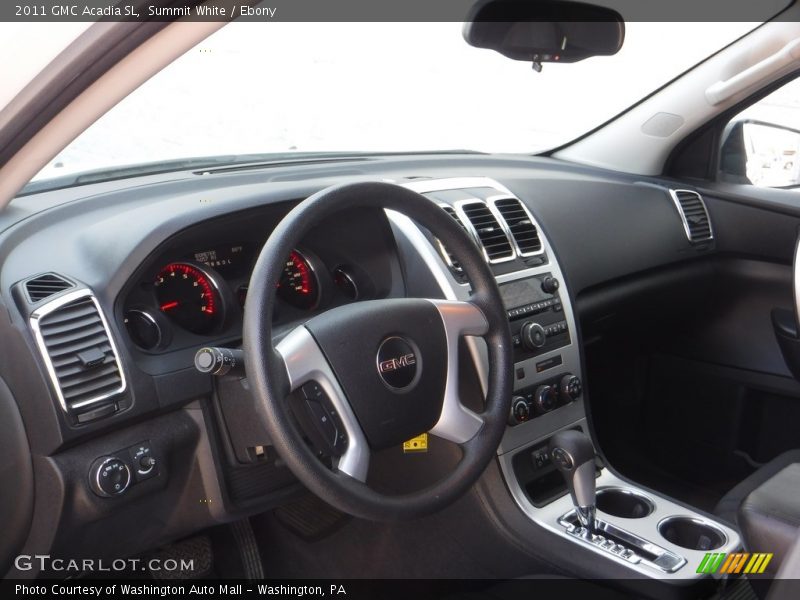 Summit White / Ebony 2011 GMC Acadia SL