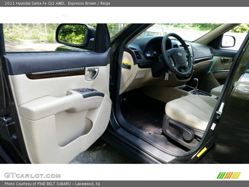 Espresso Brown / Beige 2011 Hyundai Santa Fe GLS AWD
