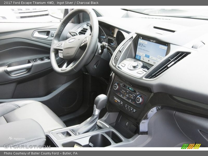 Ingot Silver / Charcoal Black 2017 Ford Escape Titanium 4WD