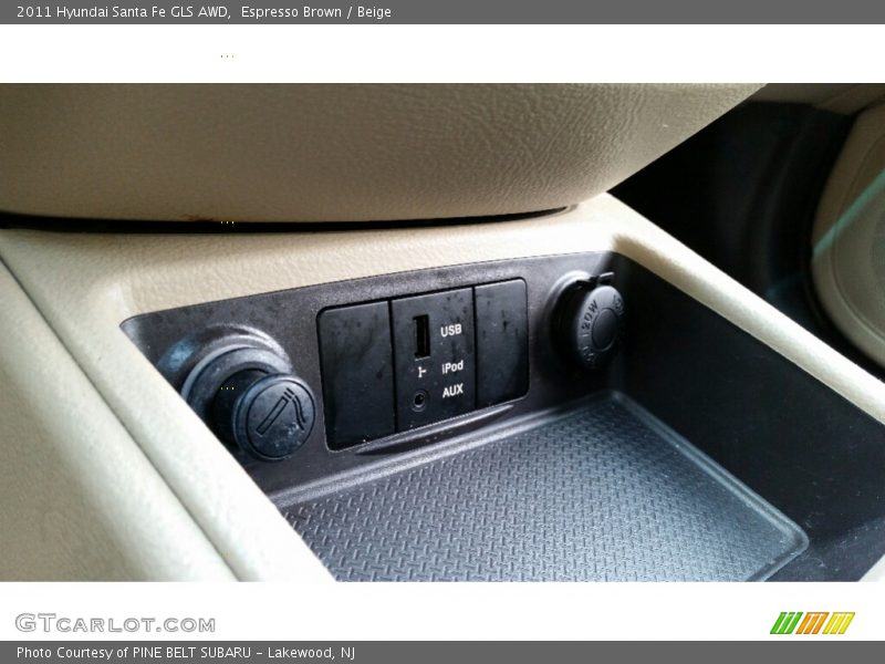 Espresso Brown / Beige 2011 Hyundai Santa Fe GLS AWD