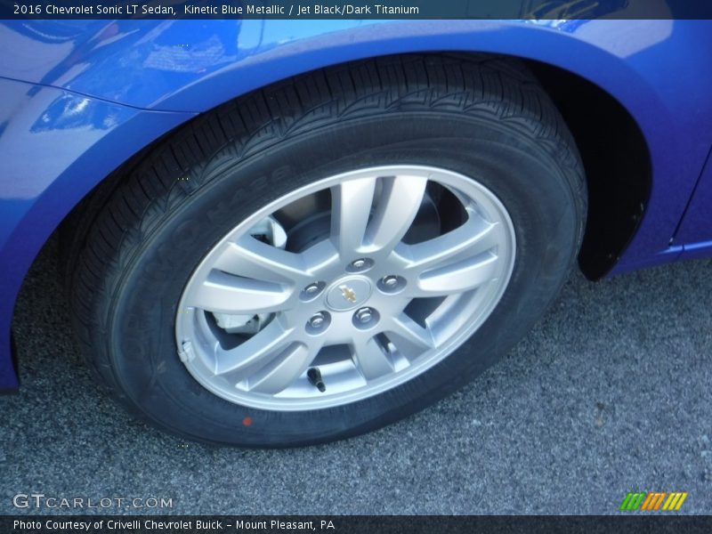 Kinetic Blue Metallic / Jet Black/Dark Titanium 2016 Chevrolet Sonic LT Sedan