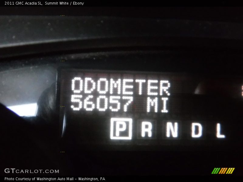 Summit White / Ebony 2011 GMC Acadia SL