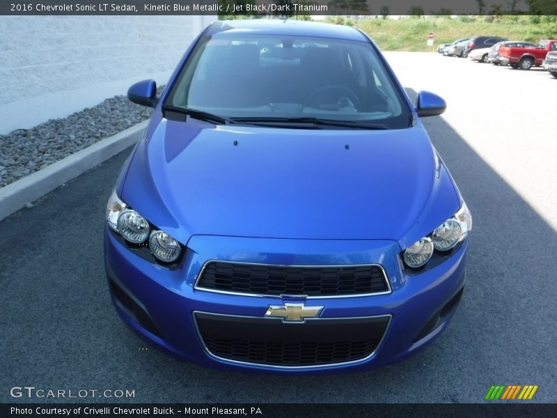 Kinetic Blue Metallic / Jet Black/Dark Titanium 2016 Chevrolet Sonic LT Sedan