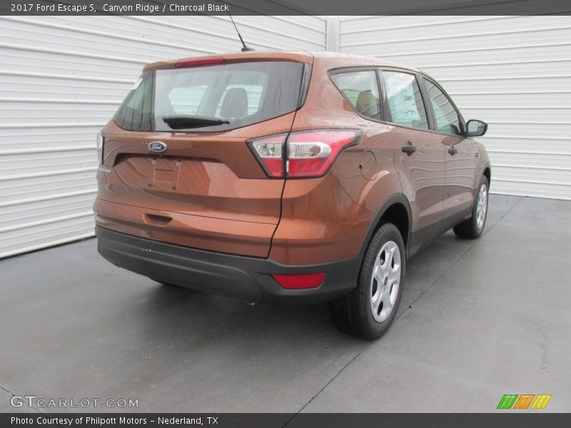 Canyon Ridge / Charcoal Black 2017 Ford Escape S
