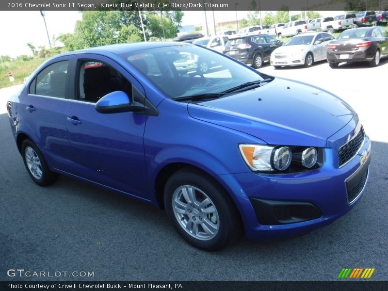 Kinetic Blue Metallic / Jet Black/Dark Titanium 2016 Chevrolet Sonic LT Sedan