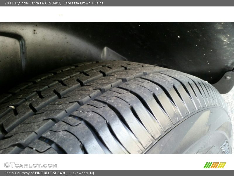 Espresso Brown / Beige 2011 Hyundai Santa Fe GLS AWD