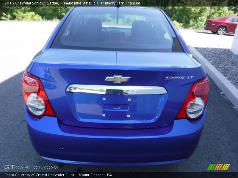 Kinetic Blue Metallic / Jet Black/Dark Titanium 2016 Chevrolet Sonic LT Sedan