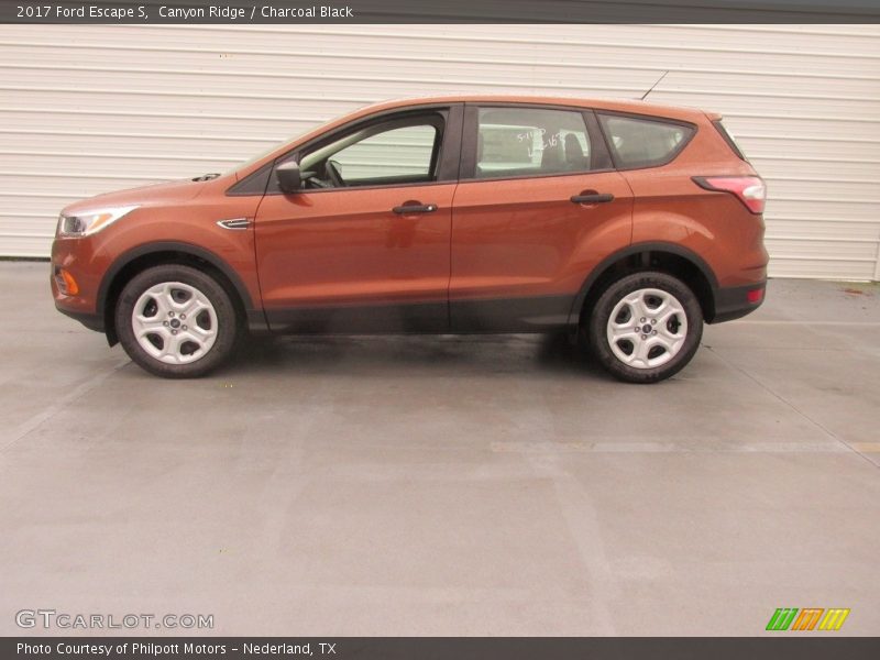 Canyon Ridge / Charcoal Black 2017 Ford Escape S