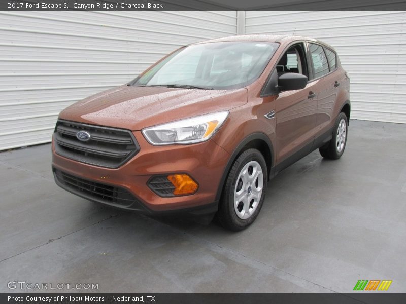 Canyon Ridge / Charcoal Black 2017 Ford Escape S